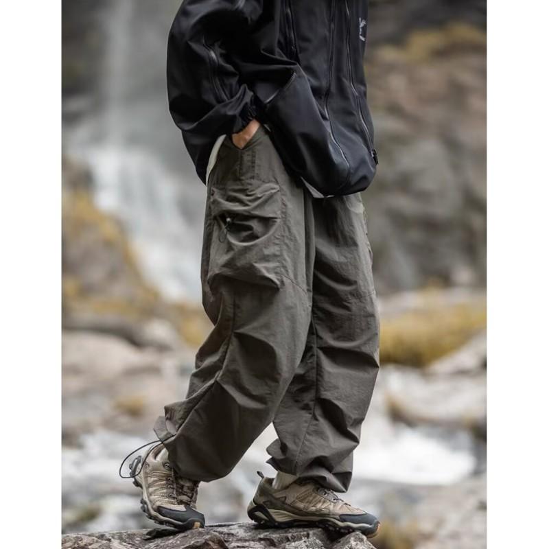 Herre Vår og høst Fjellklatring Vanntett Rushing Bukser Ungdom Løse Sportsarbeidsbukser