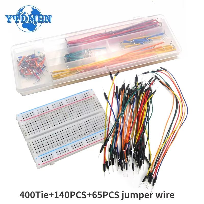 

Макетна плата 400 830 отворів Прототипна плата MB-102 Безпаяна друкована плата Міні-тестова плата Кабель з перемичкою Набір для виготовлення своїми руками