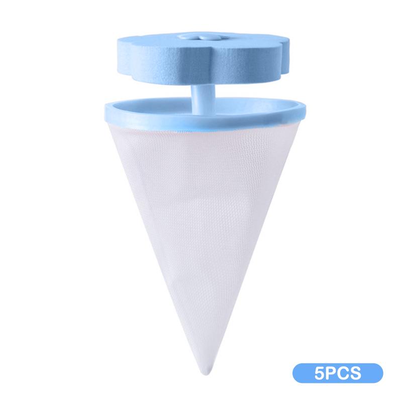 

5 шт., многоразовый бытовой фильтр для волос для стирки, сетчатый мешок для улавливания шерсти домашних животных, плавающий фильтр-мешок для стиральной машины A1