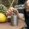 Boundless Voyage Titanium Hip for Whiskey and with Storage Bag Flask, 200ml, Rust-Resistant, Ultra-Lightweight, Portable, Sake, (Ti3068D)