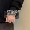 Wristband Mobile Phone Case Is Suitable For Apple 16 All-Inclusive Iphone15 Straight Edge Xsmax Simple Xr Plaid Bow.