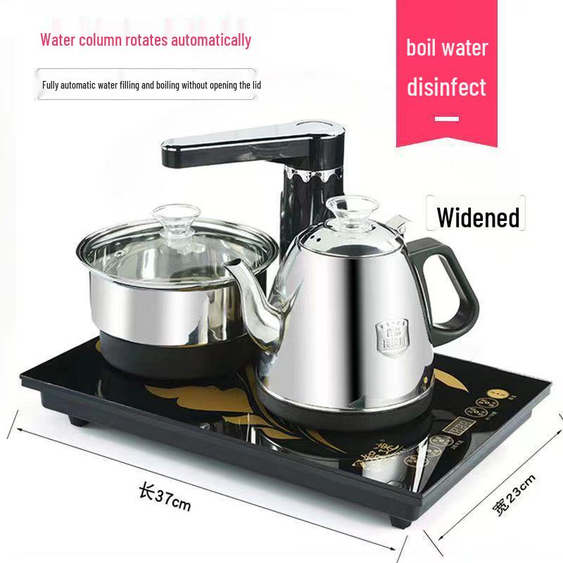 Automatic Tea Set with Induction Cooker & Tray - Kung Fu Style for Home Living Room