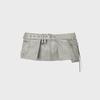 Multi-Pocket Waist Belt [ Light Gray ]