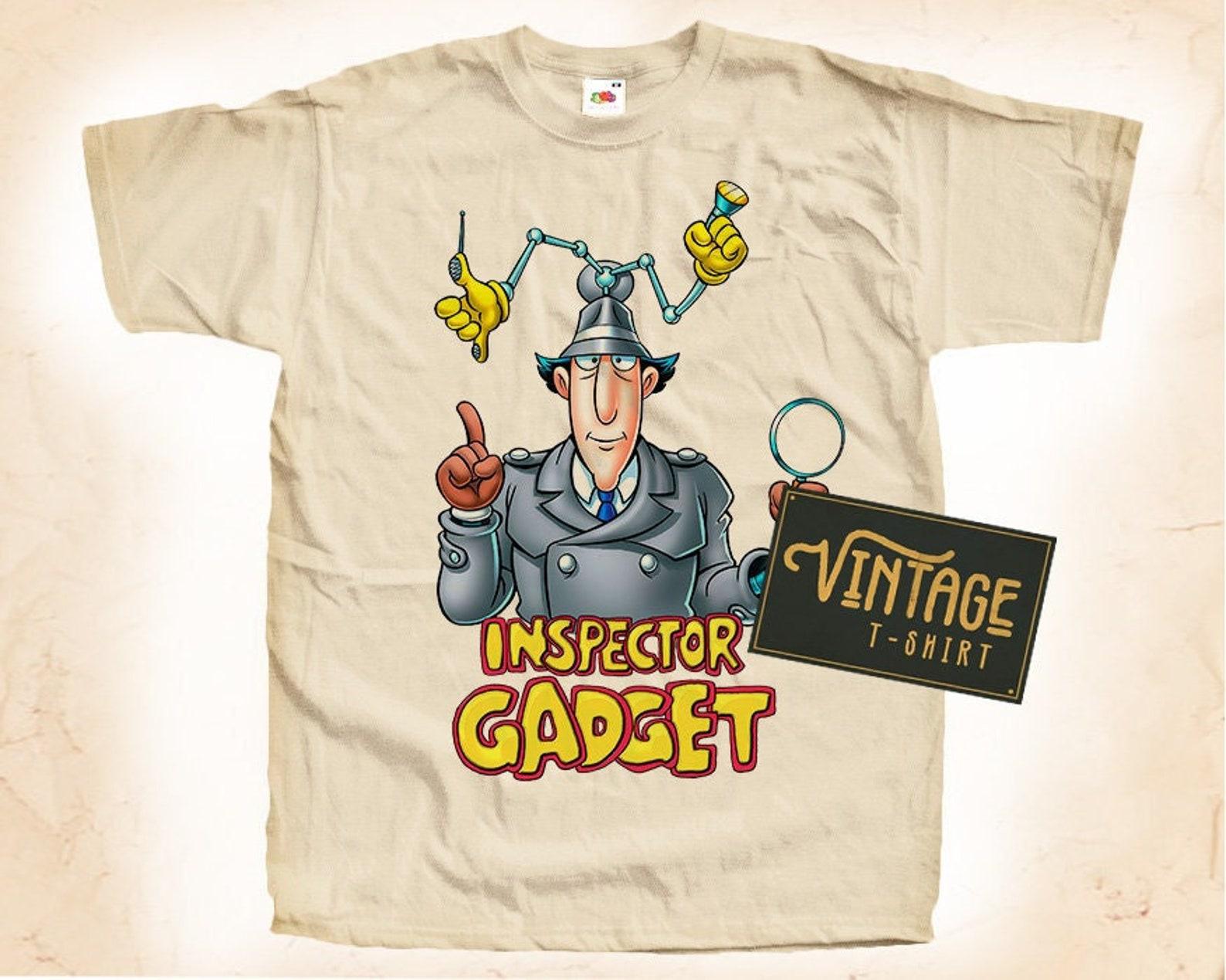 Inspector Gadget V1 T-Shirt Vintage Natural color Men s T-Shirt DTG Digital Print SIZES S M L XL 2XL 3XL 4XL 5XL 3XL
