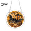 Cute Spooky Puzzle Halloween Acrylic Suncatcher Window Hanging,7.87 Inch Sun Catcher Themed Gift Idea Decoration Ornament Ideal for Gifting and Home