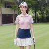 Women's Summer Lapel Golf T-Shirt - Korean Style Short-Sleeved Sports Top