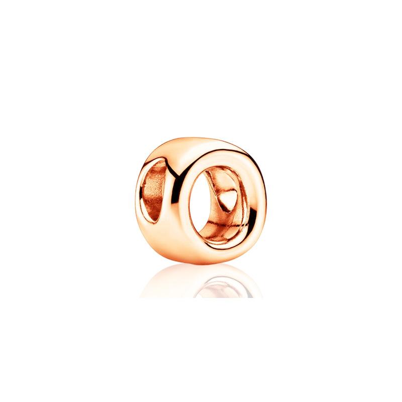Sparking Rose Gold Plated 26AZ Letter Charm Bead Charms Dangle Compatible With copper Authentic Snake Bracelets Necklaces Bead Charms Ideal For Diy J