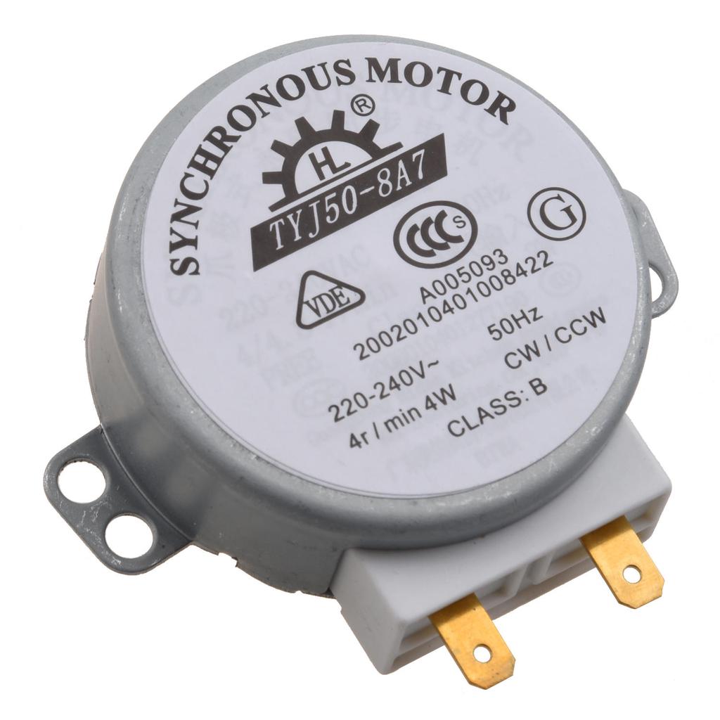 TYJ-50-8A7 AC 220V//240V CW//CCW 4W Microwave Oven Turn Table Synchronous Motor
