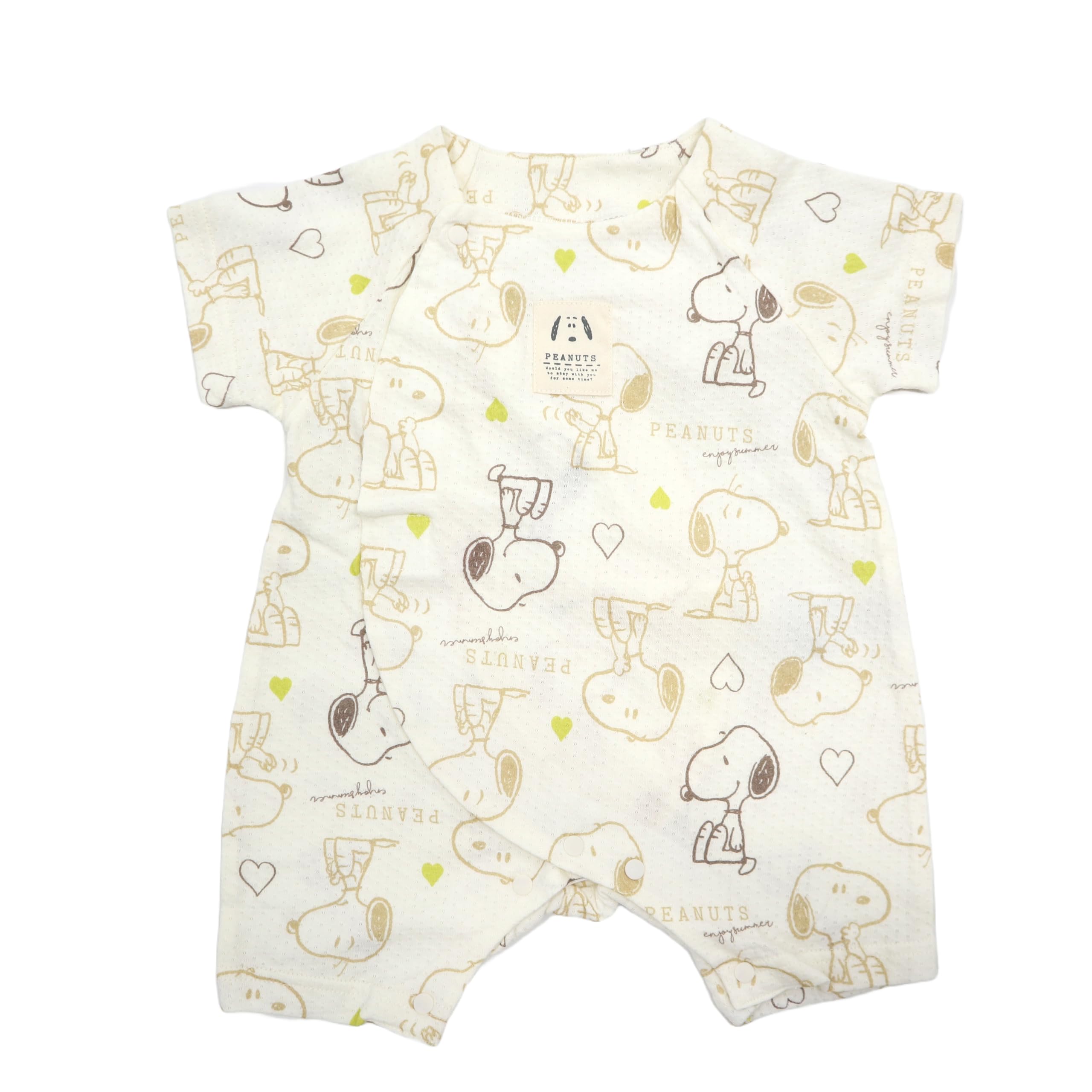 

Детская одежда для мальчиков и девочек Snoopy, сетчатая футболка с принтом, с коротким рукавом, с застежкой спереди 215152618 [TAKIHYO] Предварительная продажа По всей поверхности Молочно-белый 50-60