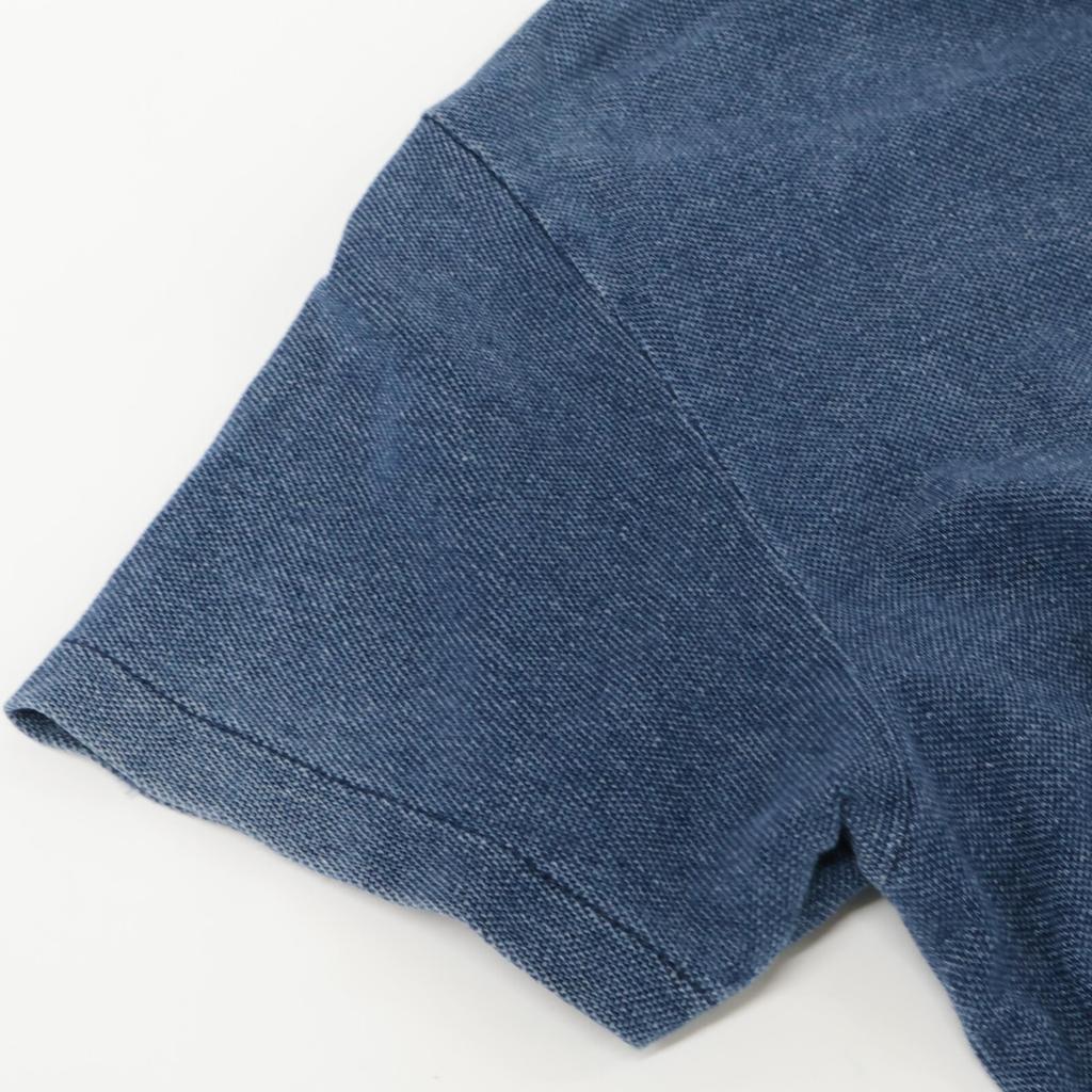 RRL Indigo Cotton Polo Shirt tops M IndigoUsed