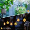 Outdoor LED Solar Bubble Ball and Water Drop String Lights for Festive and Courtyard Decoration