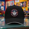 1Pc Of New Summer And Autumn Adjustable Vintage Baseball Cap For Couples, Featuring A Top Gun Pilot Print. This Breathable Black