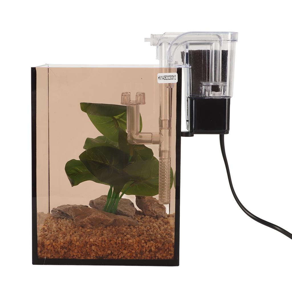 Aquarium Starter Kit Innovative Landscaping Silent 3 In 1 Fish Tank with Power Filter and LED