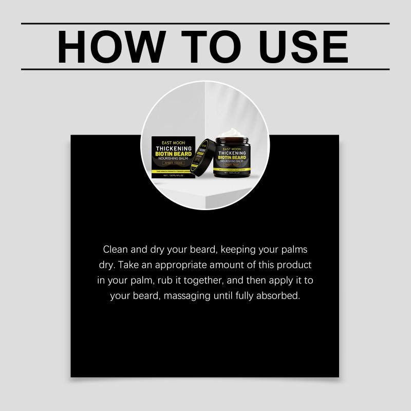 

Man Natural Beard Balm Wax Reduce Frizz And Split Ends Moisturize Smooth Soften Beard Oil Cream Mustache Styling Accessories one size