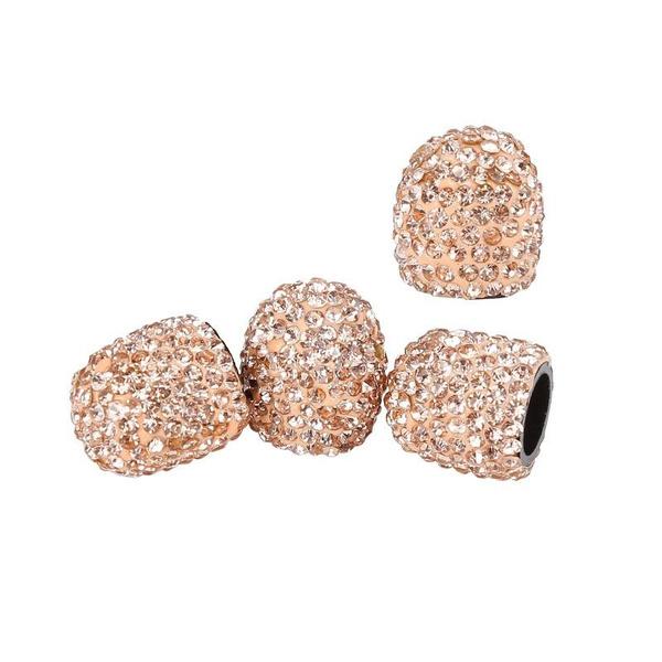 

4 шт. хрустальные автомобильные колпачки для клапанов с бриллиантами, модные автомобильные аксессуары, блестящие автомобильные подвески, блестящие автозапчасти