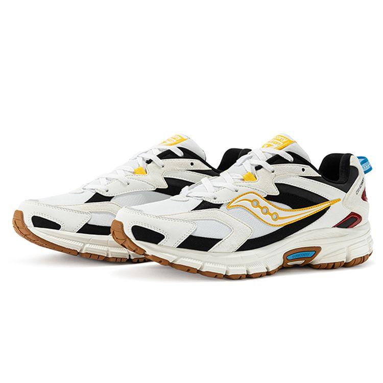 SAUCONY Cohesion 9 Comfortable Mesh Low Top Running Shoes Men Sneaker White Black S28167-6