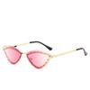 Cat Eye Metal Frame Sunglasses Women Men Oval Vintage Sun Glasses for Female Shades Male Eyewear Elliptic Sunglasses for Female