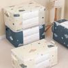 Large Capacity Clothes Storage Bag Organizer With Reinforced Handle Suitable For Blankets Bedding Foldable With Sturdy Zipper