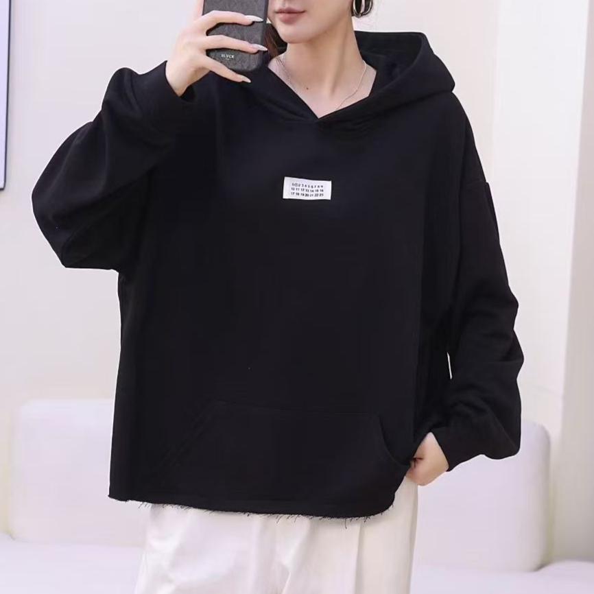 

Dimanaf 2025 Новые толстовки и свитшоты Футболка Женская Шапка Свободная Повседневная Базовая с круглым вырезом Осенние топы Новый пуловер One size