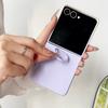 Liquid Smooth PC Grip Stand Case For Samsung Galaxy ZFlip 7 6 5 4 3 ZFlip7 FE ZFlip6 ZFlip5 ZFlip4 Shockproof Gradient Cover