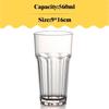 Transparent Tea Cups Acrylic Water Cup Juice Beverage Tumbler Break-resistant Drinkware Bar Restaurant Beer Cocktail Glasses