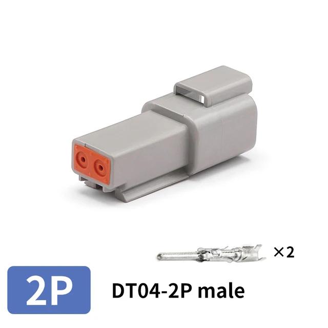 

1Set Deutsch DT Waterproof Connector Kit – DT06 Plug & DT04 Socket, 2/3/4/6/8/12Pin Options for Automotive Wire Harness (as the picture,1 Sets)