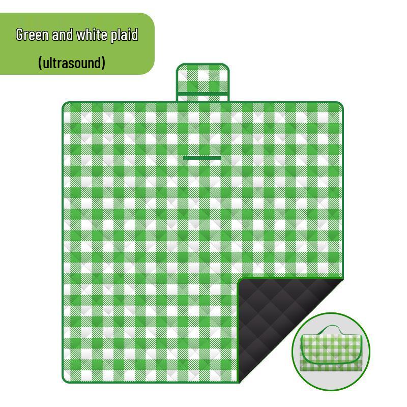 Portable Waterproof Picnic Mat - 600D Oxford Cloth, Thickened, Moisture-Proof, Foldable, Hand-Held