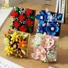 HUIQIBAO MOC Flower Display Rack Micro Building Block Succulent Mini 3D Diamond Model Brick Toy for Children Desk Decoration
