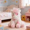 Little Pony Plush Toy Soft Fluffy Stuffed Animal with Big Bright Eyes Realistic Cute Pony Doll