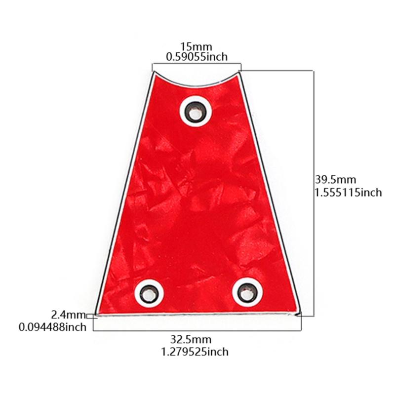 Guitar Adjustment Rod Cover Replacement 3 Holes Guitar Bass Triangular Core Cover for Acoustic Electric Bass Guitar