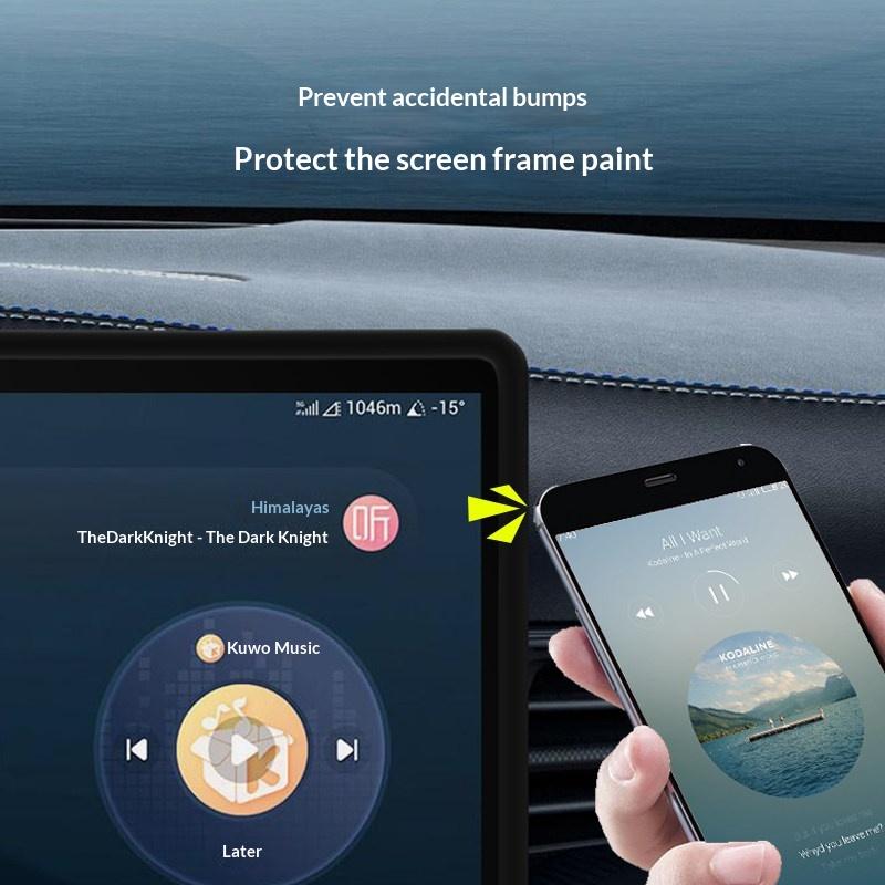 For BYD Seal EV 2022 2023 2024 Car Navigation Screen Protective FErame Silicone Cover