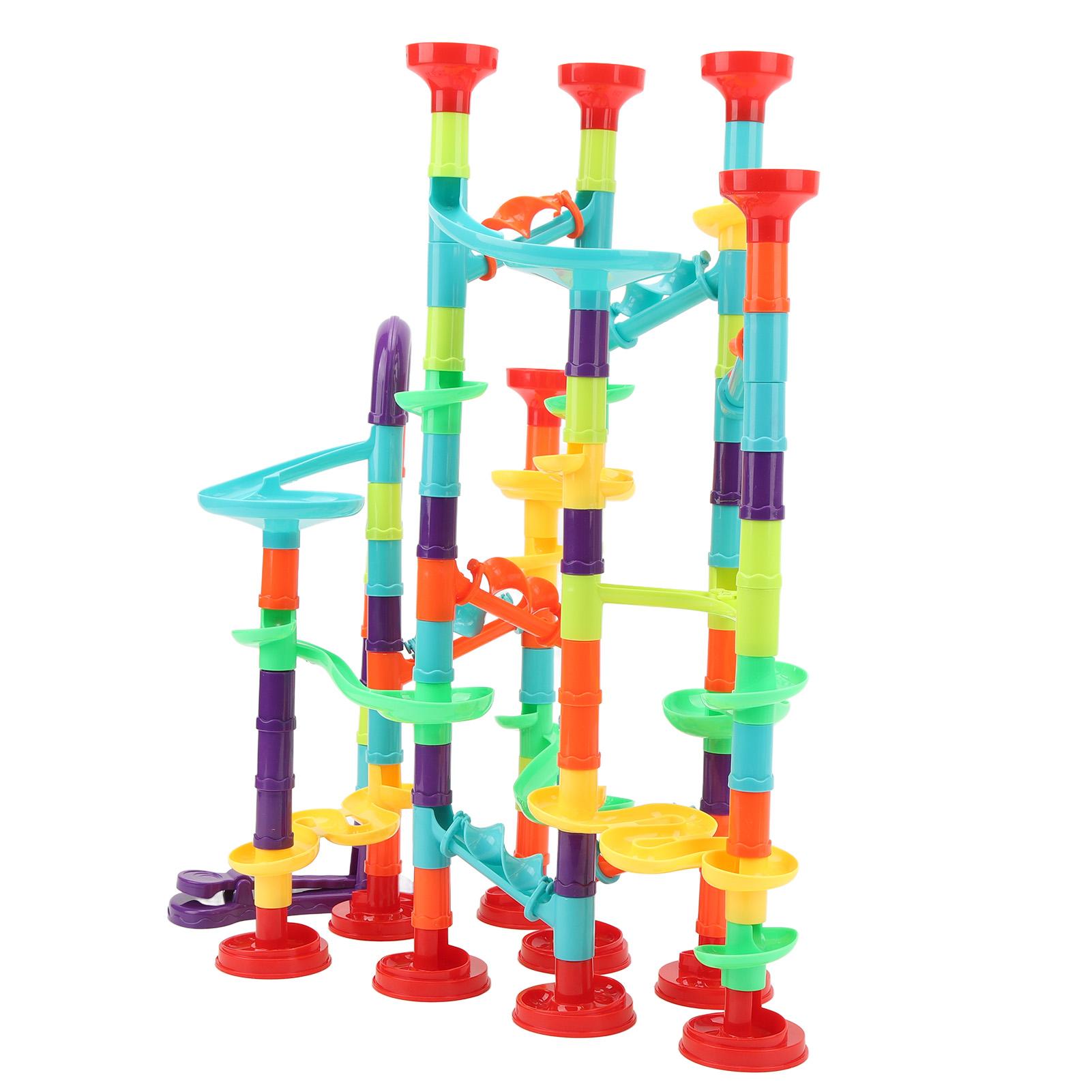 142Pcs Marble Maze Game Building Toy for Kid Marble Track Race Set Educational Kids Marble Run Sets Toy Gift for Boy Girl