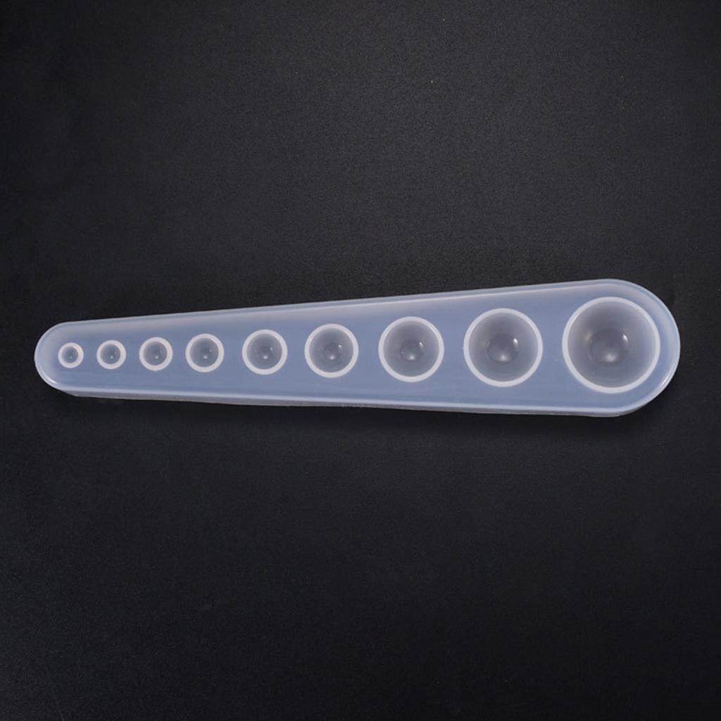 DIY Epoxy Resin Multi-standard Hemisphere Collection Mold Jewelry Silicone Molds