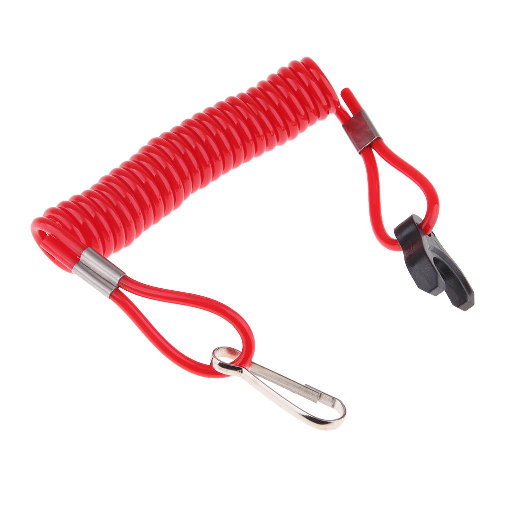 6x Motorbike Boat Outboard Engine Kill Stop Switch Safety Tether Lanyard Cord US