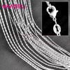 5Pcs Real 925 Silver Women Men Chains Necklace Jewelry Components Making Accessories for Pendant