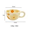 Hand Pinched Irregular Flower Ceramic Mugs Coffee Cups Milk Tea Cup Ins Korean Style Oatmeal Breakfast Mug Drinkware Kitchen Cup