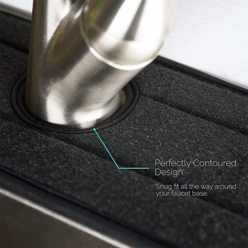 New Kitchen Faucet Absorbent Mat Sink Splash Guard Microfiber Faucet Splash Catcher Countertop Protector For Kitchen Bathroom