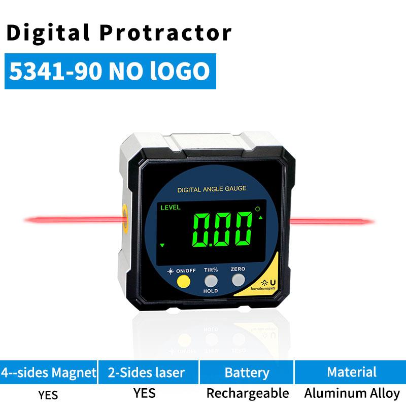 

SHANHR 2-side Laser Digital Electronic Level And Angle Gauge Aluminum Framework With 4-sides Magnet Rechargeable Battery 5341-90