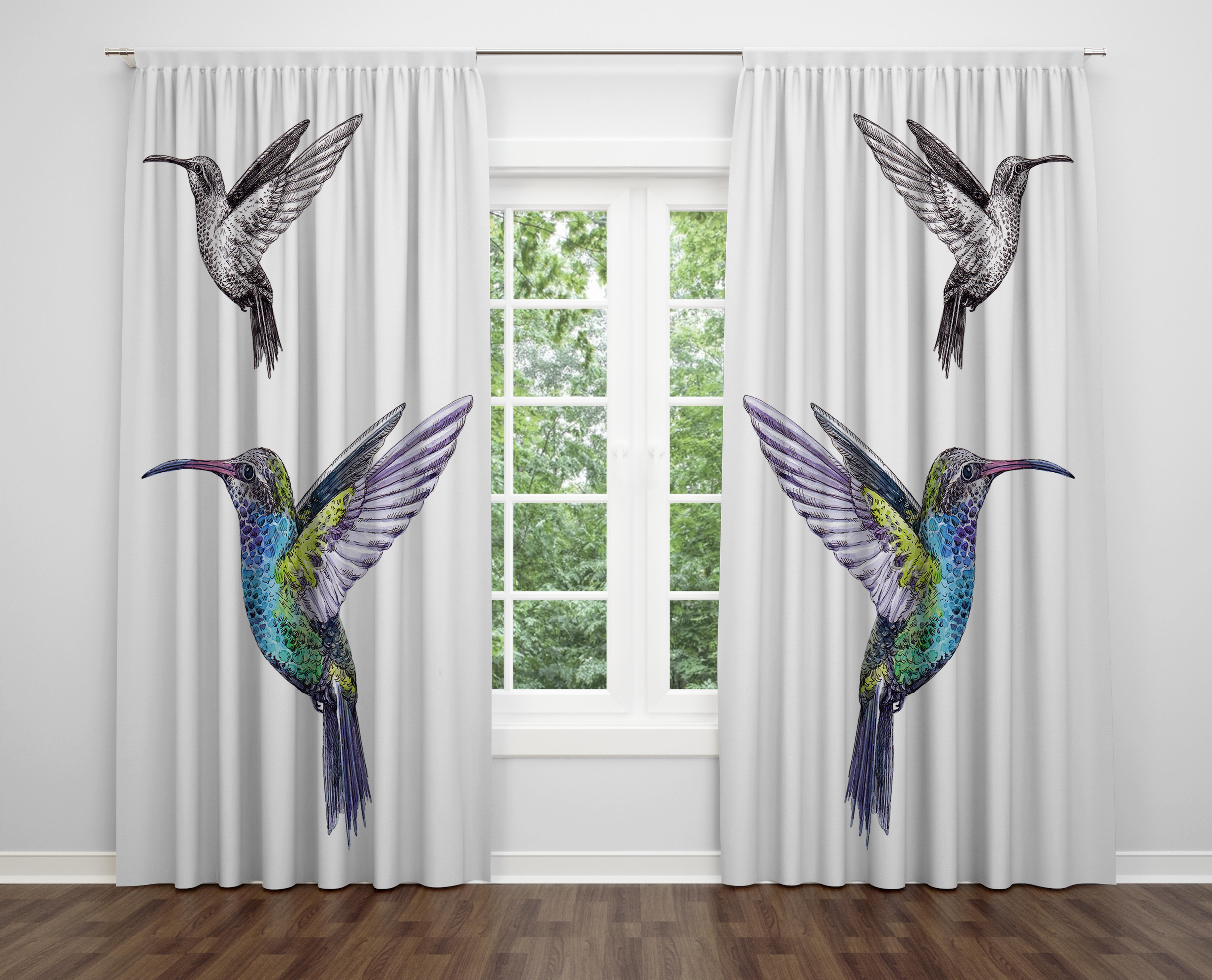 

Декоративний дизайн, високоякісна бавовняна тканина, ви можете вибрати одну або подвійну фіранку з крила 1 piece різнокольоровий