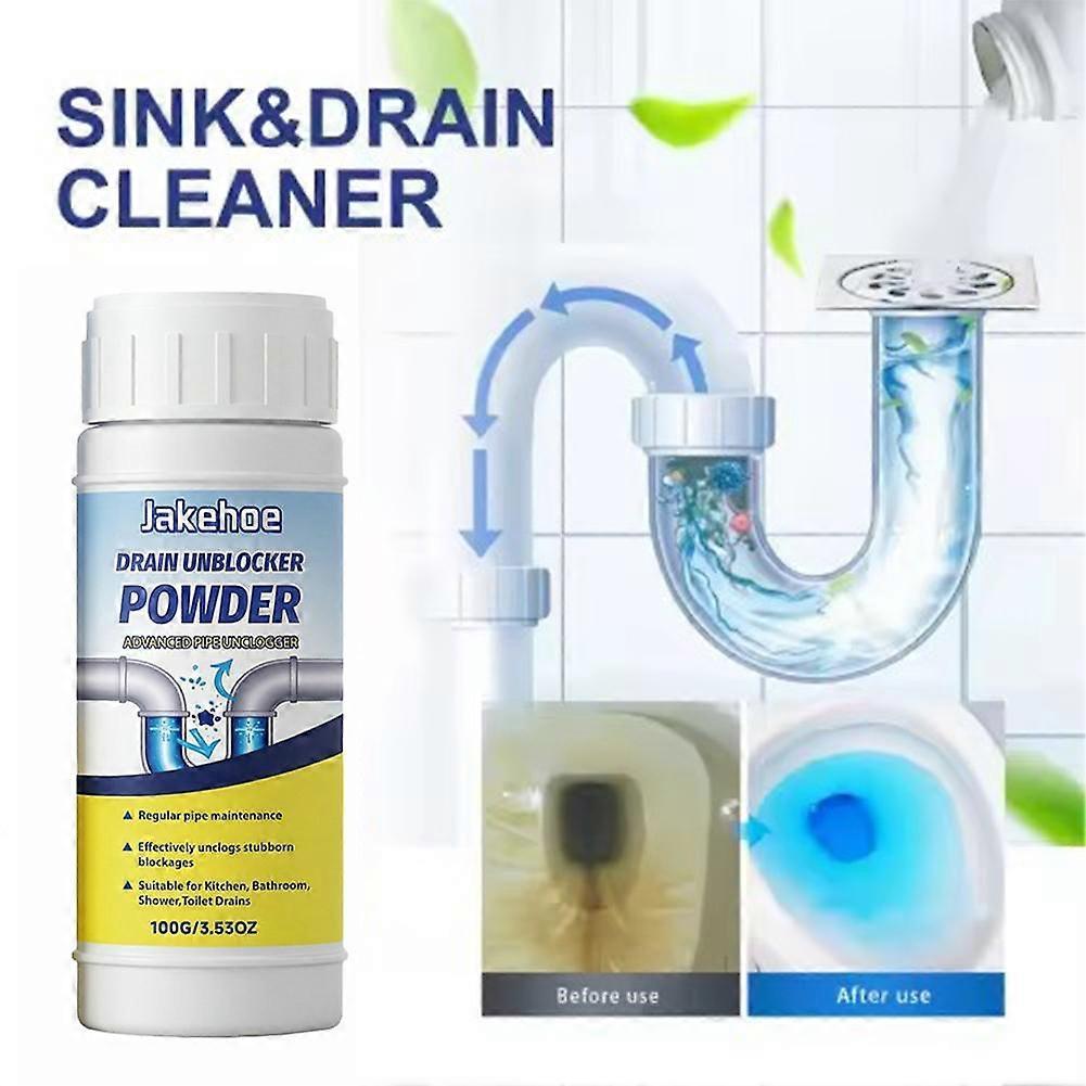 Drainage Pipe Cleaning Powder, Kitchen And Bathroom Drainage Pipe Cleaning-100g