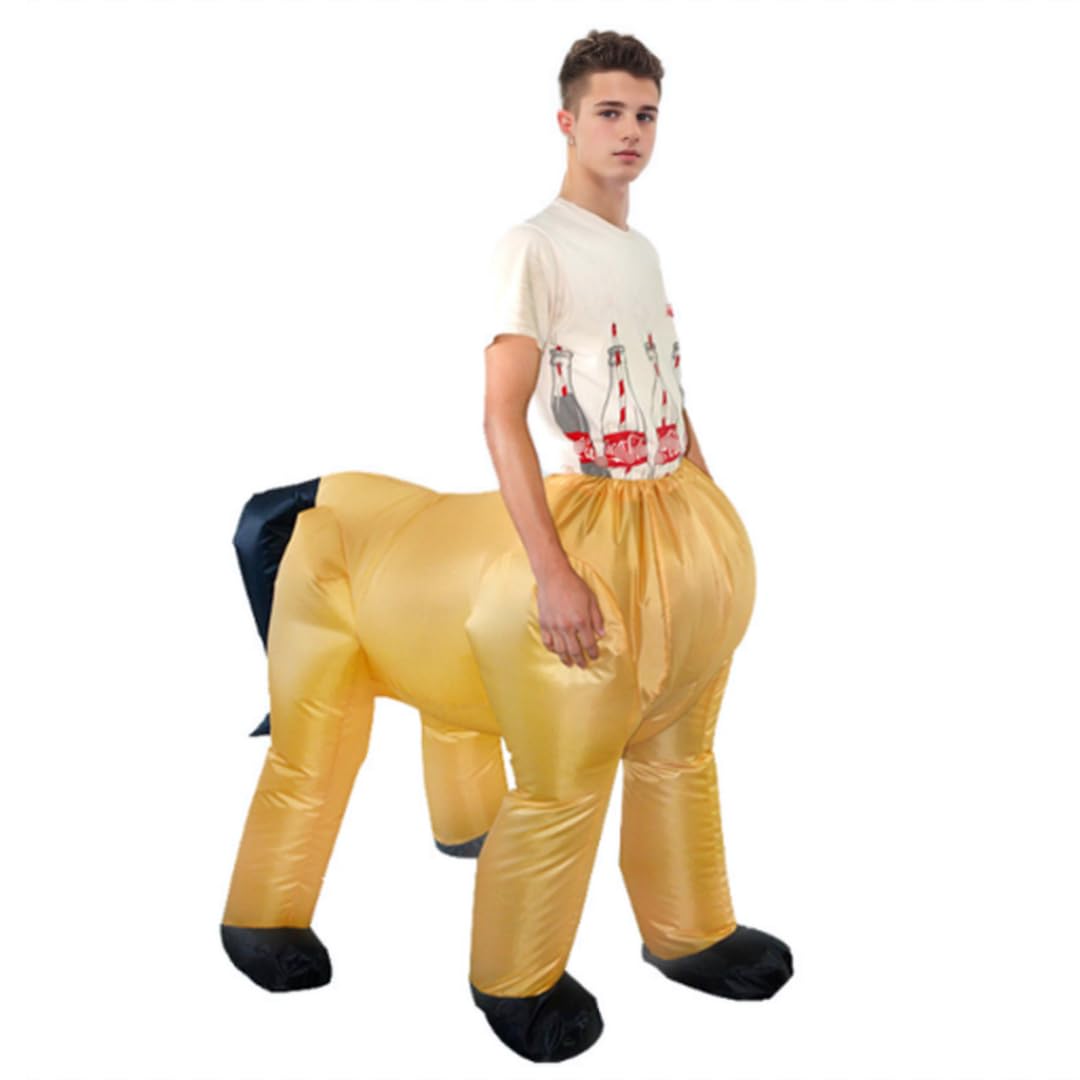 

Uccellino Inflatable Centaur Horse Halloween Costume for Face Reveal Costume, Costume, Adults,