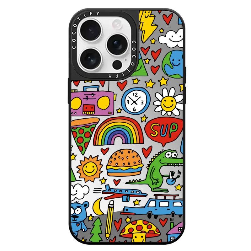 

Burger Dinosaur for Apple 16promax Mobile Phone Case for IPhone15plus/14/13/12 Stand Fun For Apple 11