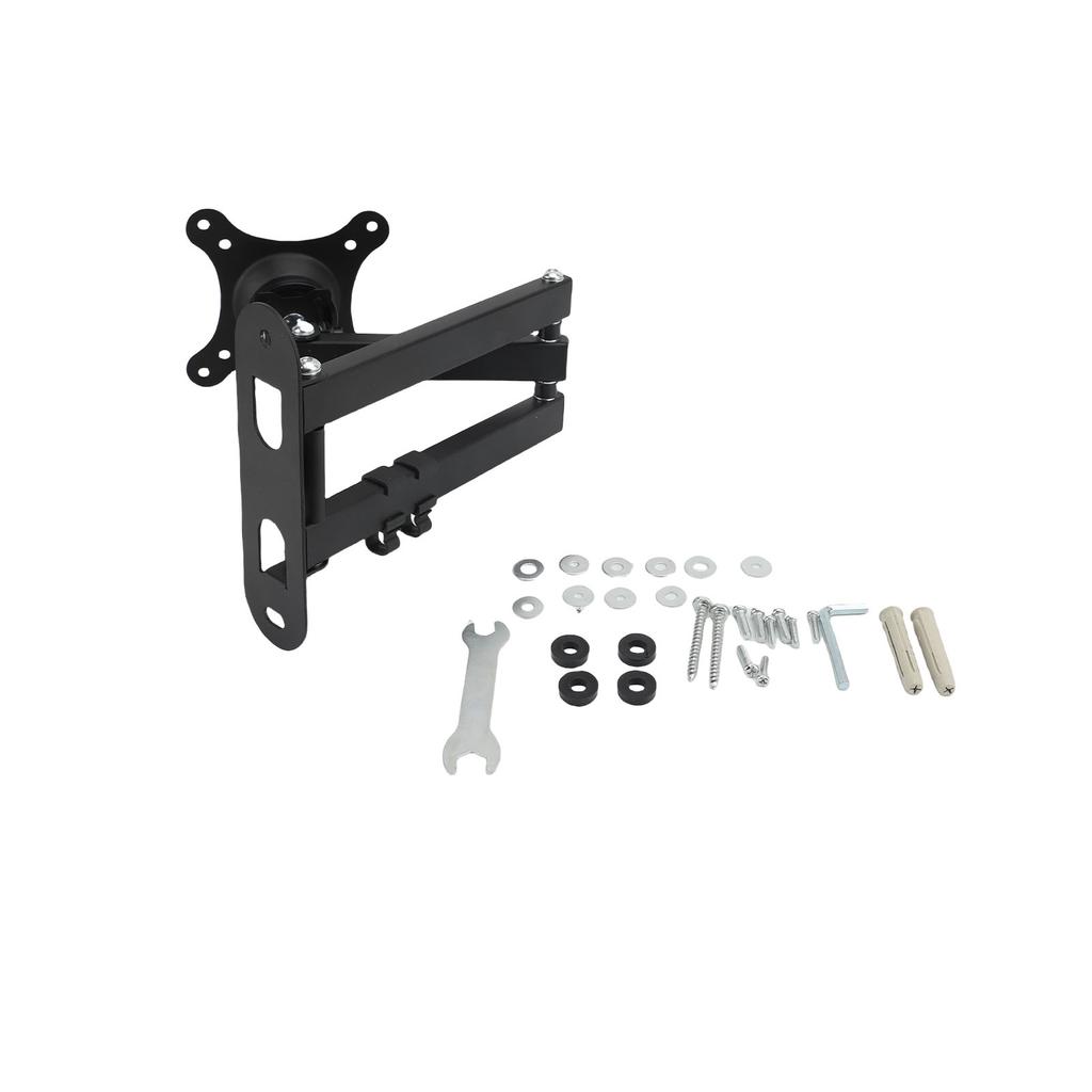 TV Wall Mount Iron Folding Rotating TV Wall Bracket with Articulating Arm for 75x75mm 100 0mm Screen Up To 33.1lbs