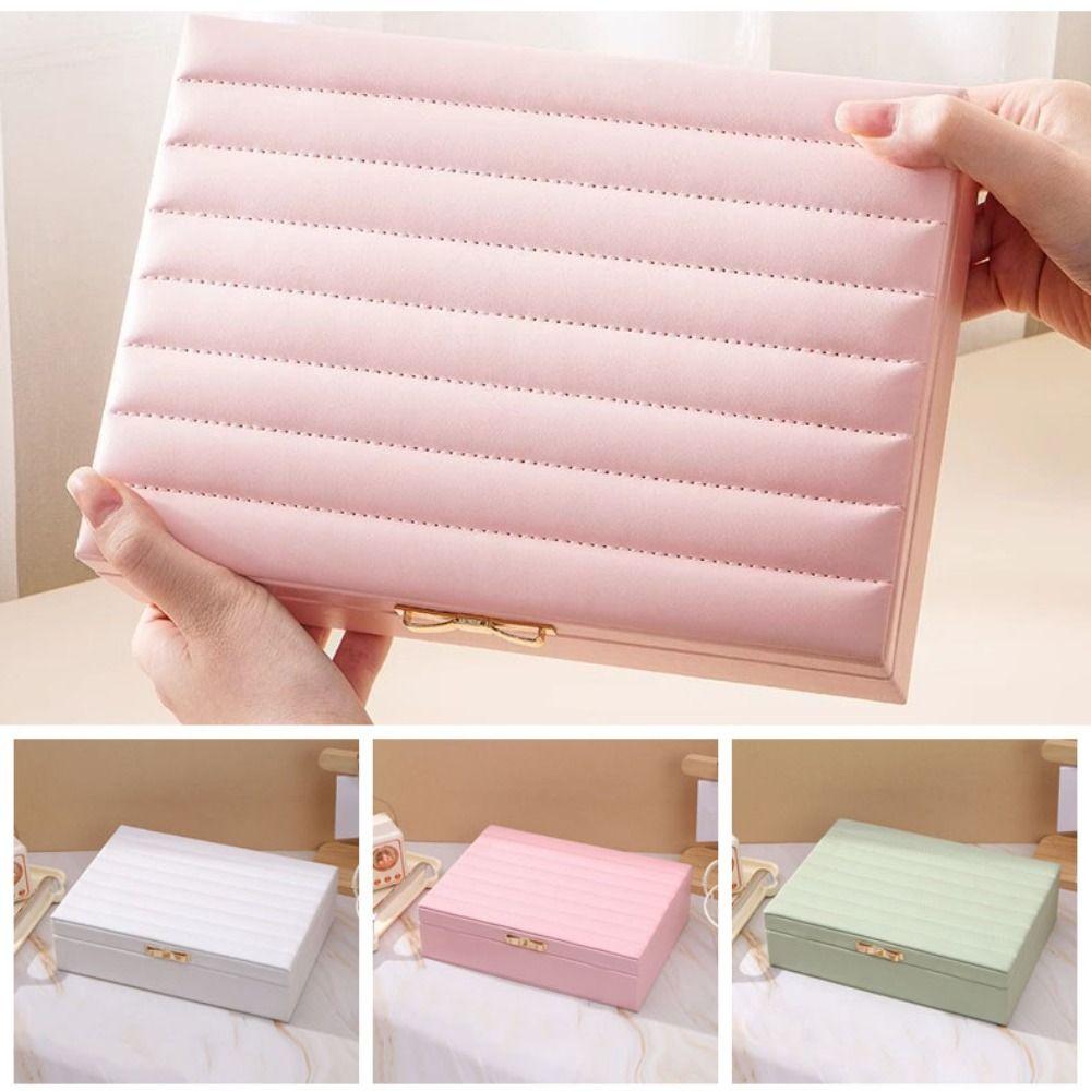 Rings Necklace Jewelry Storage Boxes PU Leather Bracelet Carrying Case  Jewelry Storage