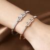 Love Heart Rhinestone Bangle: Korean Simple Fashion Versatile Personalized Jewelry for Women