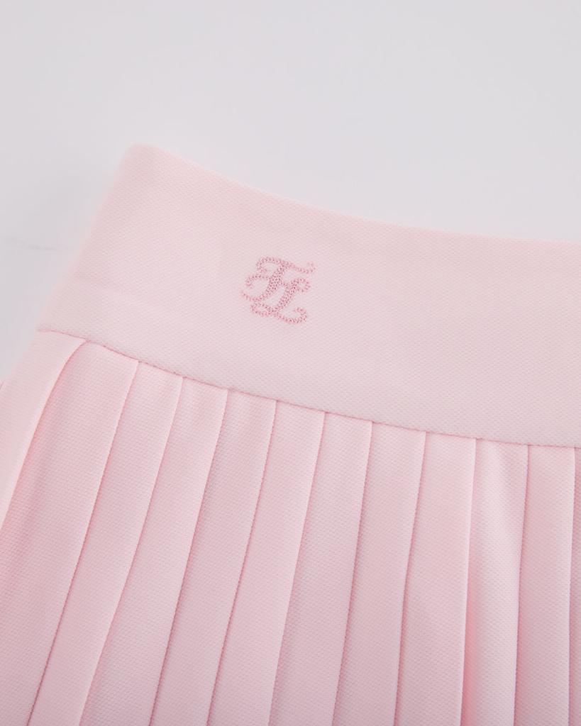 FAIRLIAR GOLF Pique Pleated Skirt (Pink)
