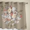 Blumenmuster Fenster Vorhänge für Wohnzimmer Schlafzimmer Luxus moderne Küche Vorhänge Stoff Vorhänge