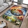 1PC Wheel of the Year Extra Large Non Slip Floor Carpet, Office, Family, Bedroom, Studio Large Area Rug Indoor Rugs, Vibrant Colors