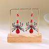 Dark Spider Earrings Female, European and American Creative Funny New Halloween Party Earrings