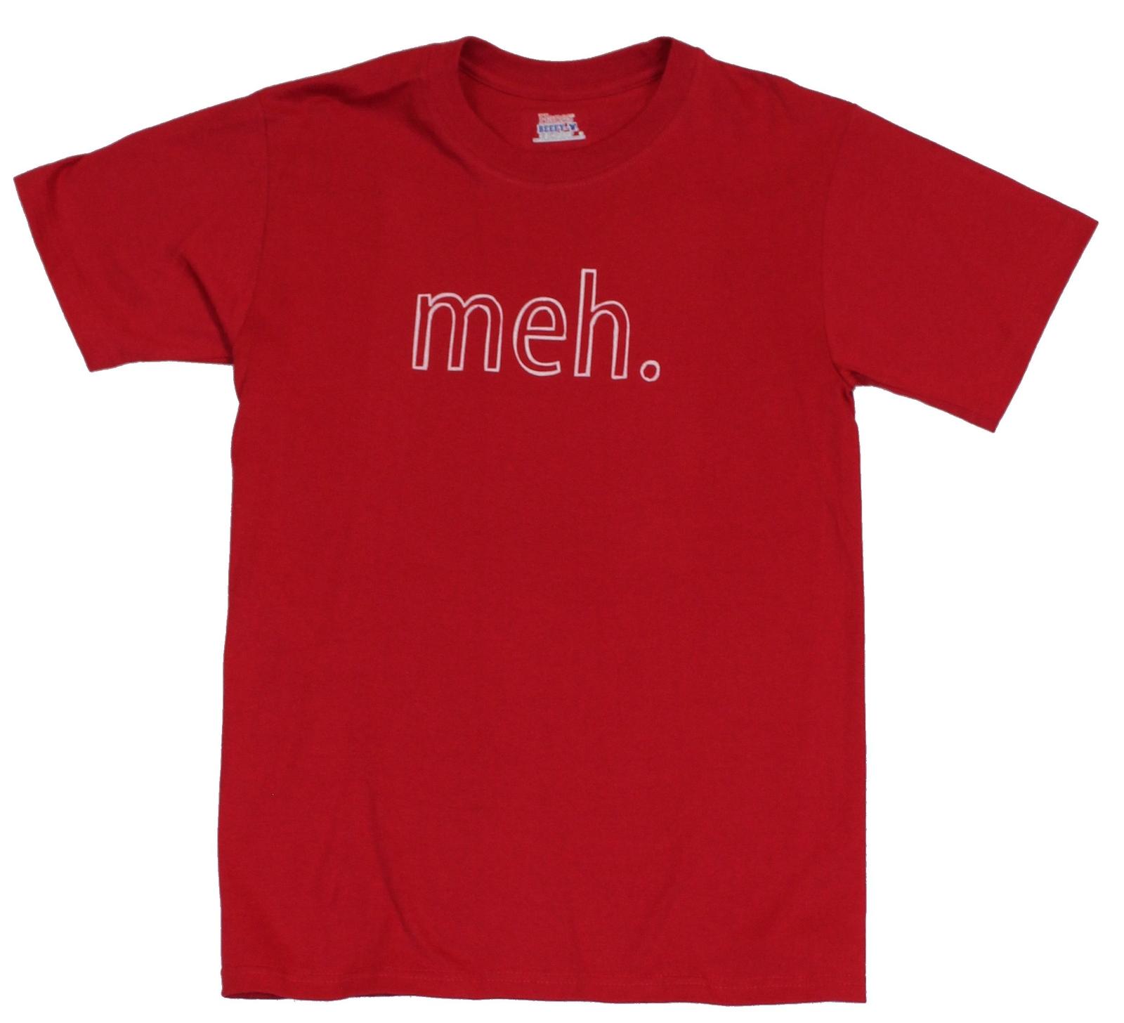 Meh. Adult New T-Shirt - Meh Line Logo XXXXL